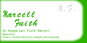 marcell fuith business card
